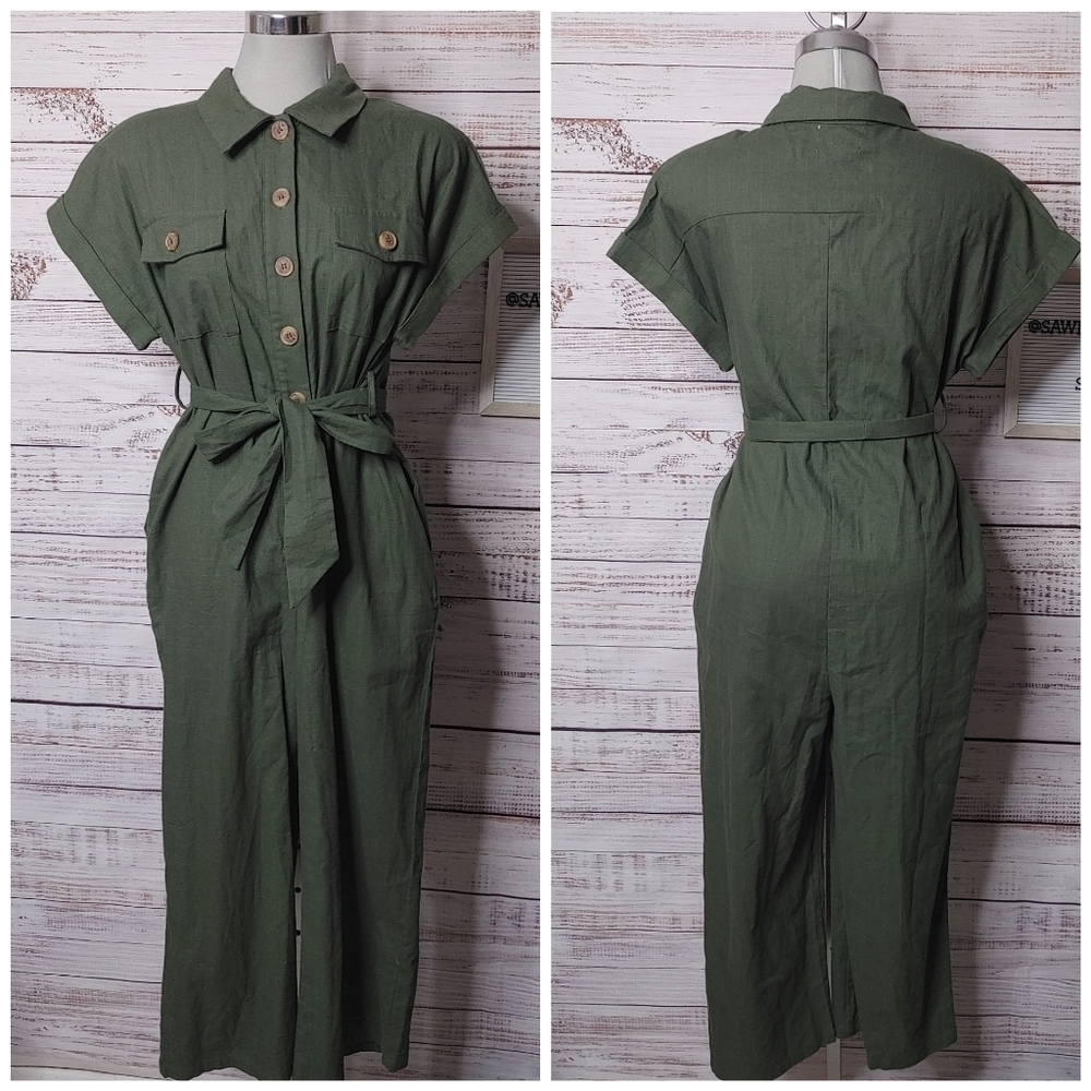 Lost + Wander Green Jumpsuit